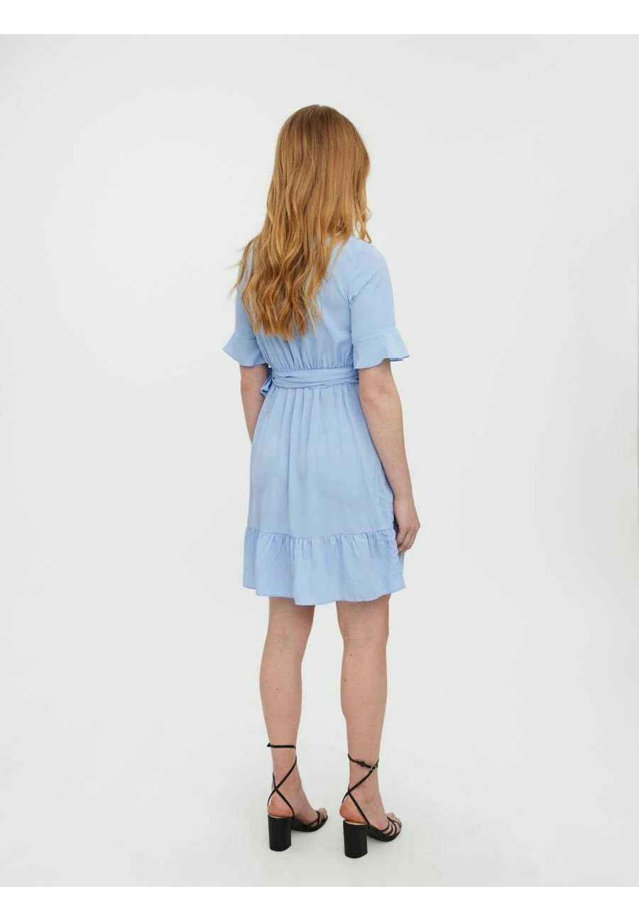 Vero Moda Rundhals - Jurk - Blue Bell 5 Vero Moda Rundhals - Jurk - Blue Bell - Afbeelding 3