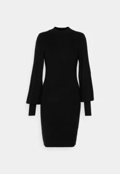 Vero Moda Tall Vmhollykarispuff Highneck Dress - Gebreide Jurk - Black 16 Vero Moda Tall Vmhollykarispuff Highneck Dress - Gebreide Jurk - Black -Vero Moda Winkel 04689bf2aec642b091d4b74089624a60