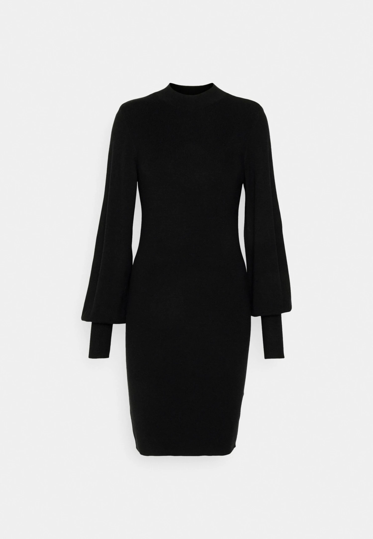 Vero Moda Tall Vmhollykarispuff Highneck Dress - Gebreide Jurk - Black 9 Vero Moda Tall Vmhollykarispuff Highneck Dress - Gebreide Jurk - Black - Afbeelding 7