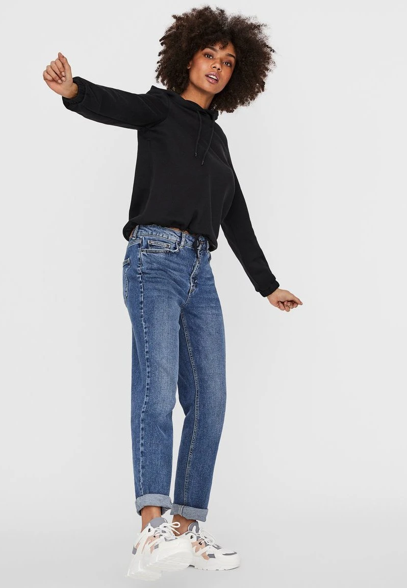 Vero Moda Vmnatalia Drawstring Hood- Hoodie - Black 4 Vero Moda Vmnatalia Drawstring Hood- Hoodie - Black - Afbeelding 2