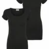 Vero Moda 2 PackMit Kurzen Ärmeln- T-Shirt Basic - Black