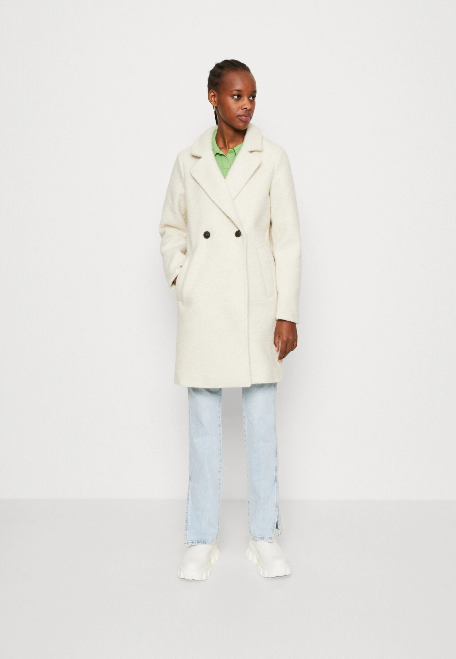Vero Moda Vmgabriellaholly Coat - Mantel - Birch 3 Vero Moda Vmgabriellaholly Coat - Mantel - Birch