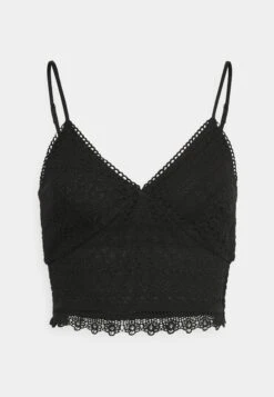 Vero Moda Tall Vmhoney Lace Cropped - Top - Black