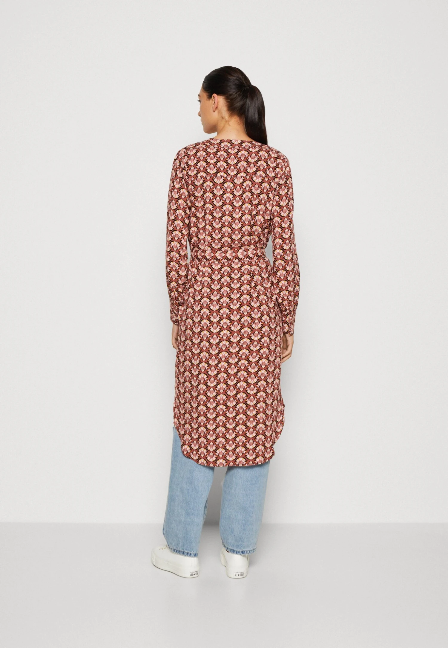 Vero Moda Vmeasy Long Kimono - Lichte Jas - Mahogony 5 Vero Moda Vmeasy Long Kimono - Lichte Jas - Mahogony - Afbeelding 3