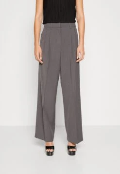 Vero Moda Vmtroian Wide Dad Pant - Broek - Grey