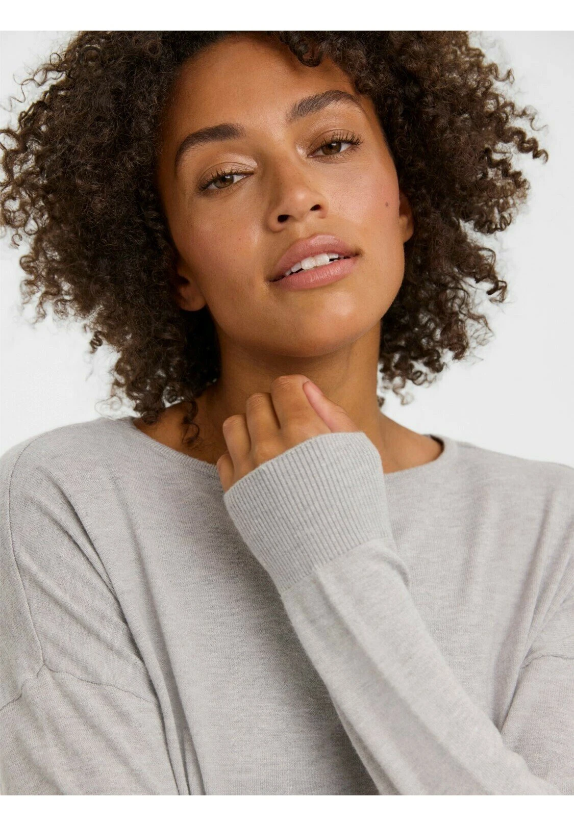 Vero Moda Sweater - Light Grey Melange 5 Vero Moda Sweater - Light Grey Melange - Afbeelding 4