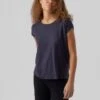 Vero Moda Vmava Plain Ss Gajrs Noos - T-Shirt Basic - Night Sky 1 Vero Moda Vmava Plain Ss Gajrs Noos - T-Shirt Basic - Night Sky -Vero Moda Winkel 0da9fc7226e1440da342a71a05fbb624