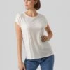 Vero Moda Vmava Plain Ss Gajrs Noos - T-Shirt Basic - Snow White -Vero Moda Winkel 0eba8bab83c44292a49f48fc28790ab2