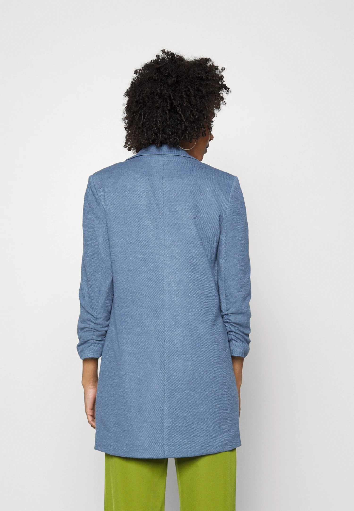 Vero Moda Vmrica Long Blazer - Halflange Jas - China Blue 5 Vero Moda Vmrica Long Blazer - Halflange Jas - China Blue - Afbeelding 3