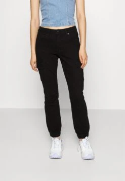 Vero Moda Petite Vmivy Mr Ankle Pants - Cargobroek - Black Denim