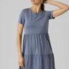 Vero Moda Filli Calia - Jerseyjurk - China Blue -Vero Moda Winkel 1167542877984455b8fcdf677b474442