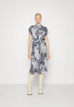 Vero Moda Tall Vmebba Calf Shirt Dress - Jurk - Navy Blazer/Ebba