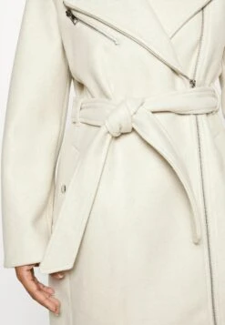 Vero Moda Petite Vmpop Biker Coat - Mantel - Oatmeal Melange -Vero Moda Winkel 155f79058f03411dac1c1d3d033222b9