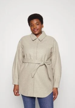 Vero Moda Curve Vmvince Jacket- Mantel - Silver Mink