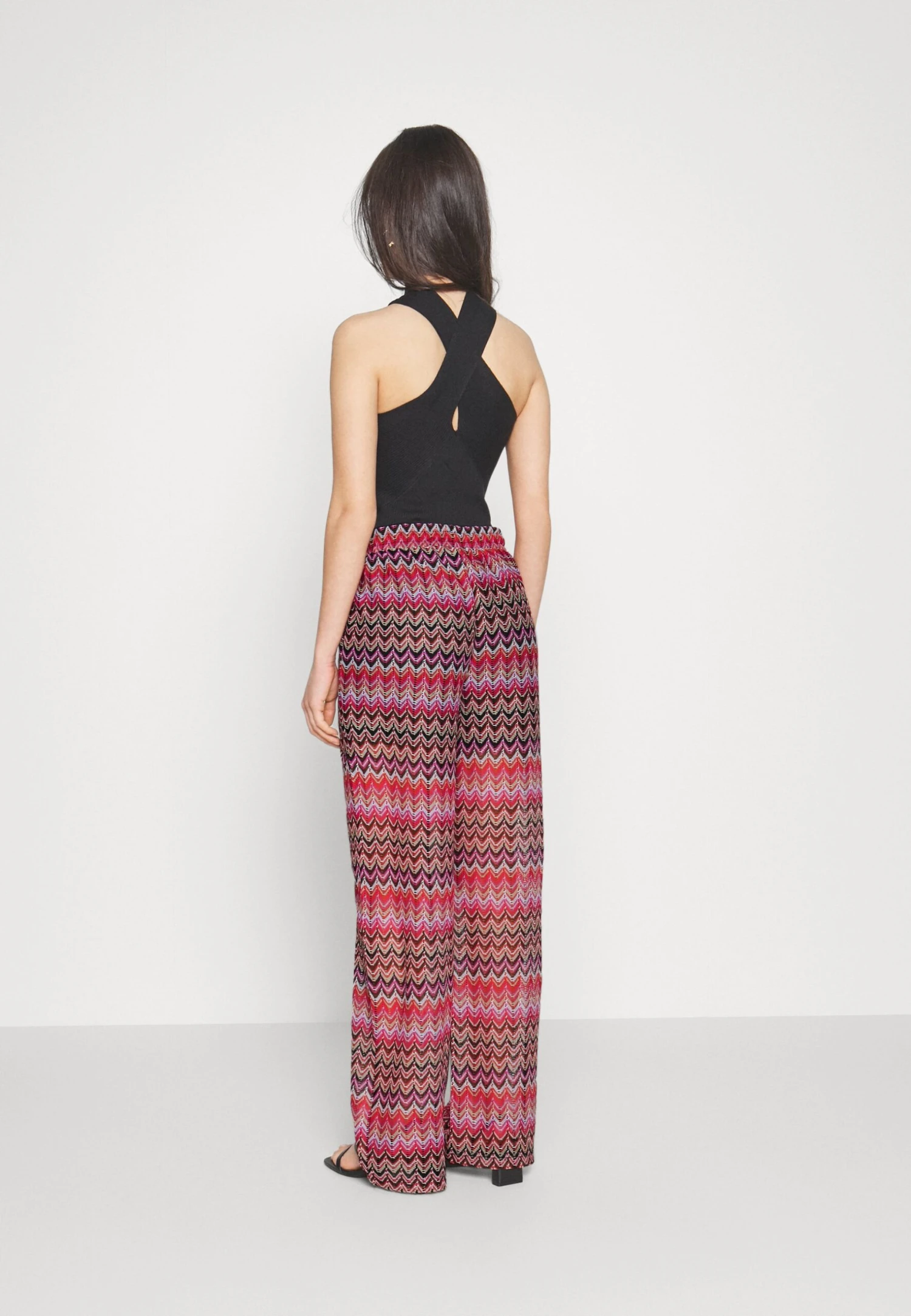 Vero Moda Petite Vmdicte Wide Pant- Broek - Bon Bon/Navy/Now 5 Vero Moda Petite Vmdicte Wide Pant- Broek - Bon Bon/Navy/Now - Afbeelding 3