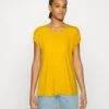 Vero Moda Vmava Plain - T-Shirt Basic - Golden Yellow
