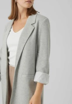 Vero Moda Langer - Halflange Jas - Light Grey Melange -Vero Moda Winkel 1bccc48c46834fa58464ce939bb3aa49