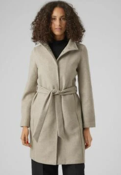 Vero Moda Vmpopally Coat - Mantel - Silver Mink