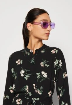 Vero Moda Vmeasy 3/4 Long Shirt Dress - Blousejurk - Black/Ann -Vero Moda Winkel 1e878489aa264043971207a79474e35e