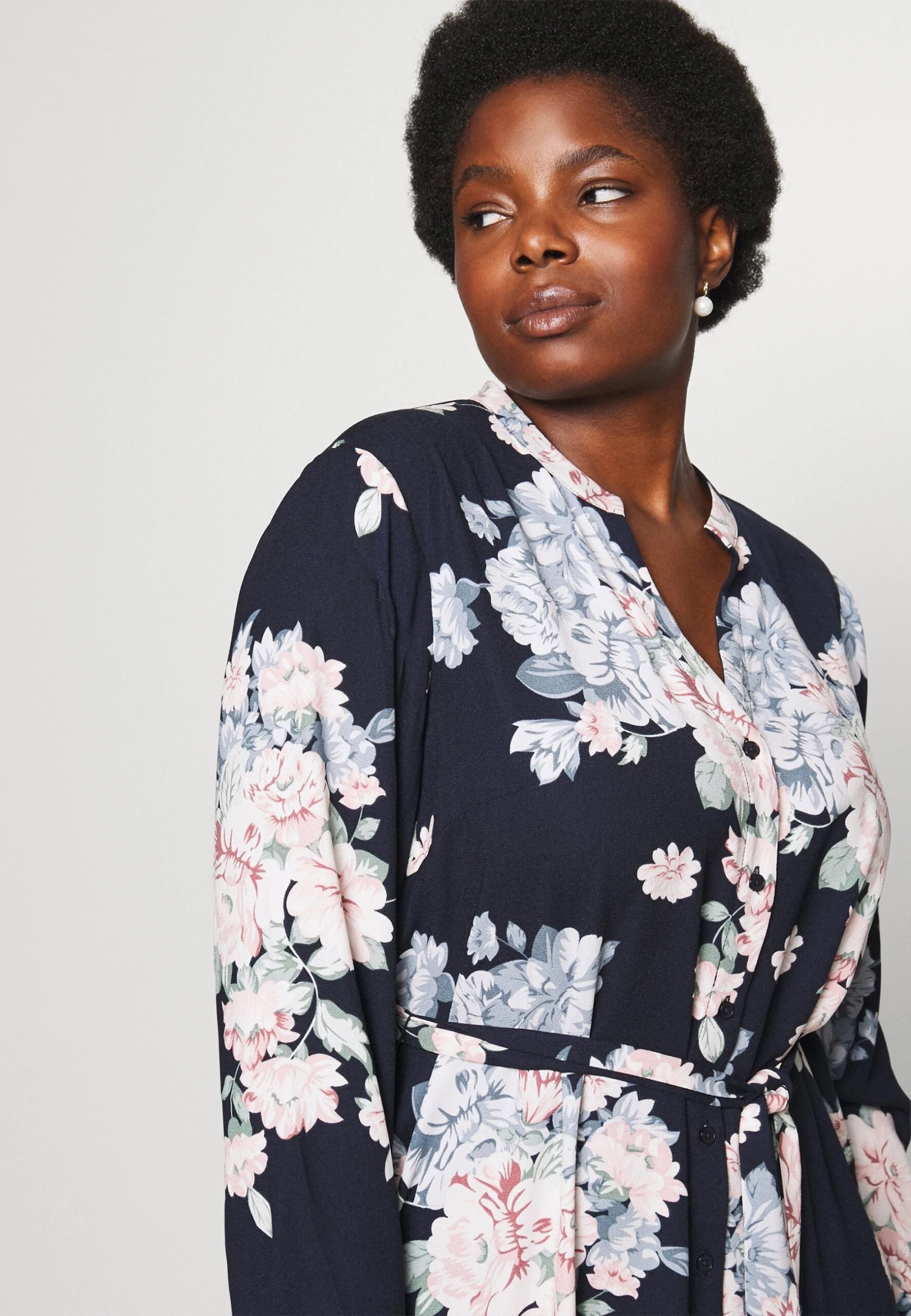 Vero Moda Curve Vmtally Dress - Blousejurk - Night Sky 6 Vero Moda Curve Vmtally Dress - Blousejurk - Night Sky - Afbeelding 4