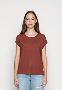 Vero Moda Vmava Plain - T-Shirt Basic - Sable