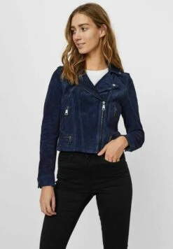 Vero Moda Leren Jas - Navy Blazer
