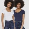 Vero Moda 2 Pack - T-Shirt Basic - Blue 1 Vero Moda 2 Pack - T-Shirt Basic - Blue -Vero Moda Winkel 26734e75933c4c49a174d59257db4940