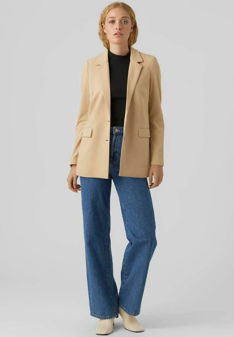 Vero Moda Halflange Jas - Irish Cream 4 Vero Moda Halflange Jas - Irish Cream - Afbeelding 2