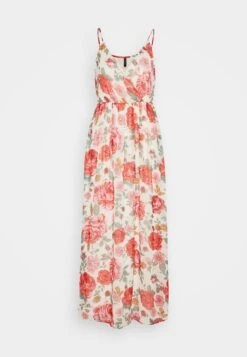 Vero Moda Vmwonda Wrap Dress - Maxi-Jurk - Wood Ash/Ibi Red -Vero Moda Winkel 28114000e31f424e955ae9fb8d41279c