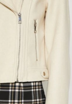 Vero Moda Vmpop Short Biker Jacket - Lichte Jas - Oatmeal Melange -Vero Moda Winkel 2ccc2b10d52f419190a4c802a0ca880a