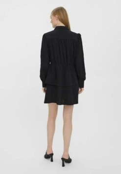 Vero Moda Mini Langärmeliges - Blousejurk - Black -Vero Moda Winkel 2f0bc1fb32de4640810bebfa907532a8
