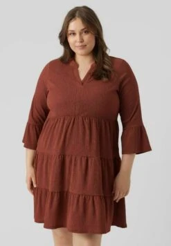 Vero Moda Curve Jurk - Marsala