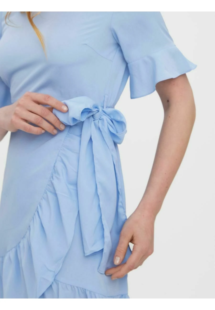 Vero Moda Rundhals - Jurk - Blue Bell 6 Vero Moda Rundhals - Jurk - Blue Bell - Afbeelding 4