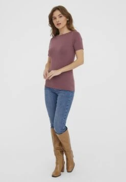 Vero Moda Vmpanda - T-Shirt Basic - Rose Brown 8 Vero Moda Vmpanda - T-Shirt Basic - Rose Brown -Vero Moda Winkel 36503dceeda1456dbe9a19278e2794bf