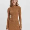 Vero Moda Gebreide Jurk - Tobacco Brown -Vero Moda Winkel 3711c72fbeeb4706921edce51f74a87f