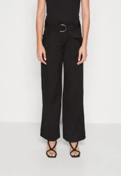 Vero Moda Vmbailey Paperbag Wide Belt Pant - Broek - Black
