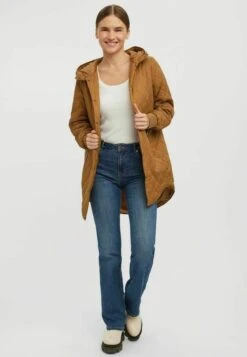 Vero Moda Tepp - Mantel - Tobacco Brown