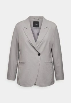 Vero Moda Curve Vmrieloa Fitted Curve - Blazer - Light Grey Melange -Vero Moda Winkel 396cc74632db43a58d098ffebc22f8d9