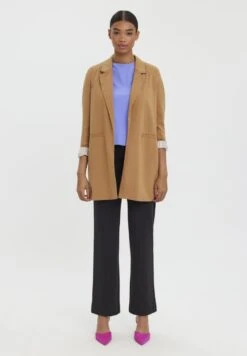 Vero Moda Halflange Jas - Tobacco Brown -Vero Moda Winkel 3a043e4c34644117b1fc87c3afd82634