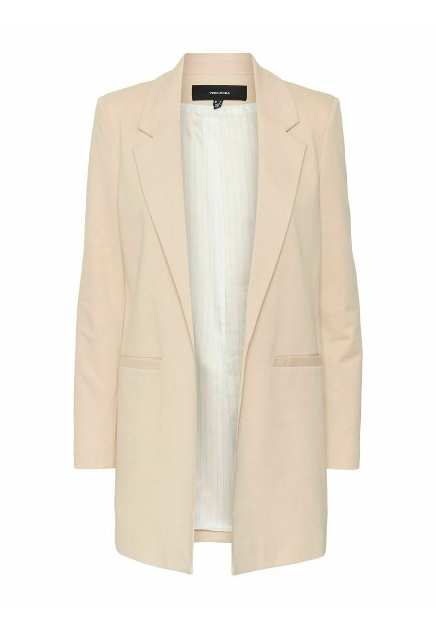 Vero Moda Langer - Halflange Jas - Warm Sand 6 Vero Moda Langer - Halflange Jas - Warm Sand - Afbeelding 4