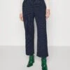 Vero Moda Petite Vmcookielis Pant - Broek - Navy Blazer/Birch