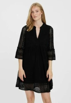 Vero Moda Vmhoney V Neck Tunic - Jurk - Black