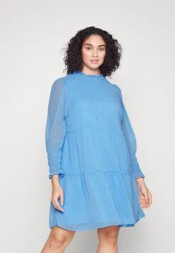 Vero Moda Curve Vmrie Short Dress - Jurk - Little Boy Blue