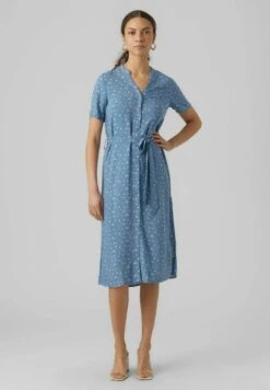 Vero Moda Vmvica S/S Ga Wvn Noos - Blousejurk - Captains Blue