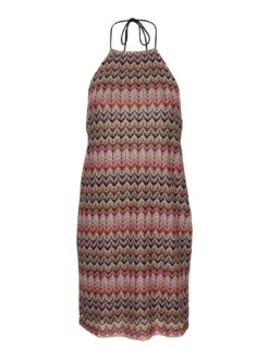 Vero Moda Vmdicte Halterneck Short Dress- Jurk - Bittersweet/Bon Bon/Navy/Snow -Vero Moda Winkel 3eba953fb95b40cda9108c398f61cb39