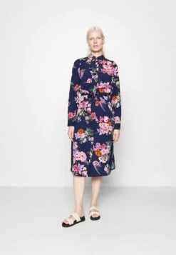 Vero Moda Tall Vmviola Calf Shirt Dress - Blousejurk - Navy Blazer