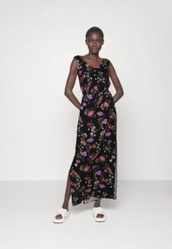 Vero Moda Tall Vmeasy Tank Dress - Maxi-Jurk - Black/Mille