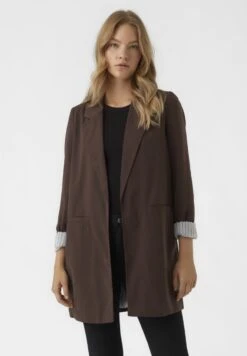 Vero Moda Halflange Jas - Coffee Bean