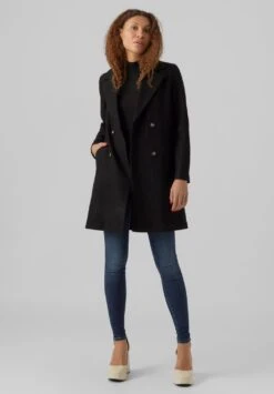 Vero Moda Vinceparis Boos - Halflange Jas - Black -Vero Moda Winkel 4139337805f242a88522f5e79a125ab9
