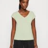 Vero Moda Vmfilli Ss V-Neck Ga Noos - T-Shirt Basic - Reseda